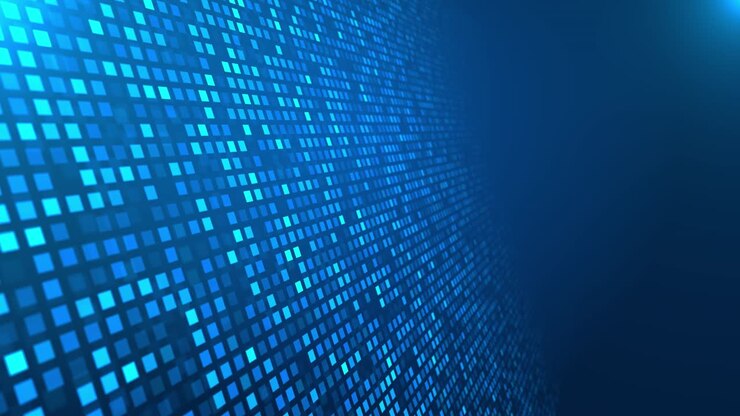 Abstract Blue Pixelated Background