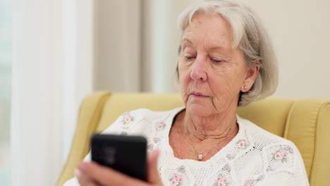 Research,-pills-and-senior-woman-with-phone-to