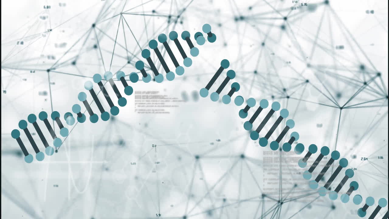 dna 줄무의 애니메이션 및 데이터 처리