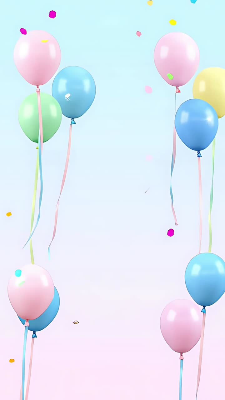 Sfondio di compleanno con palloncini
