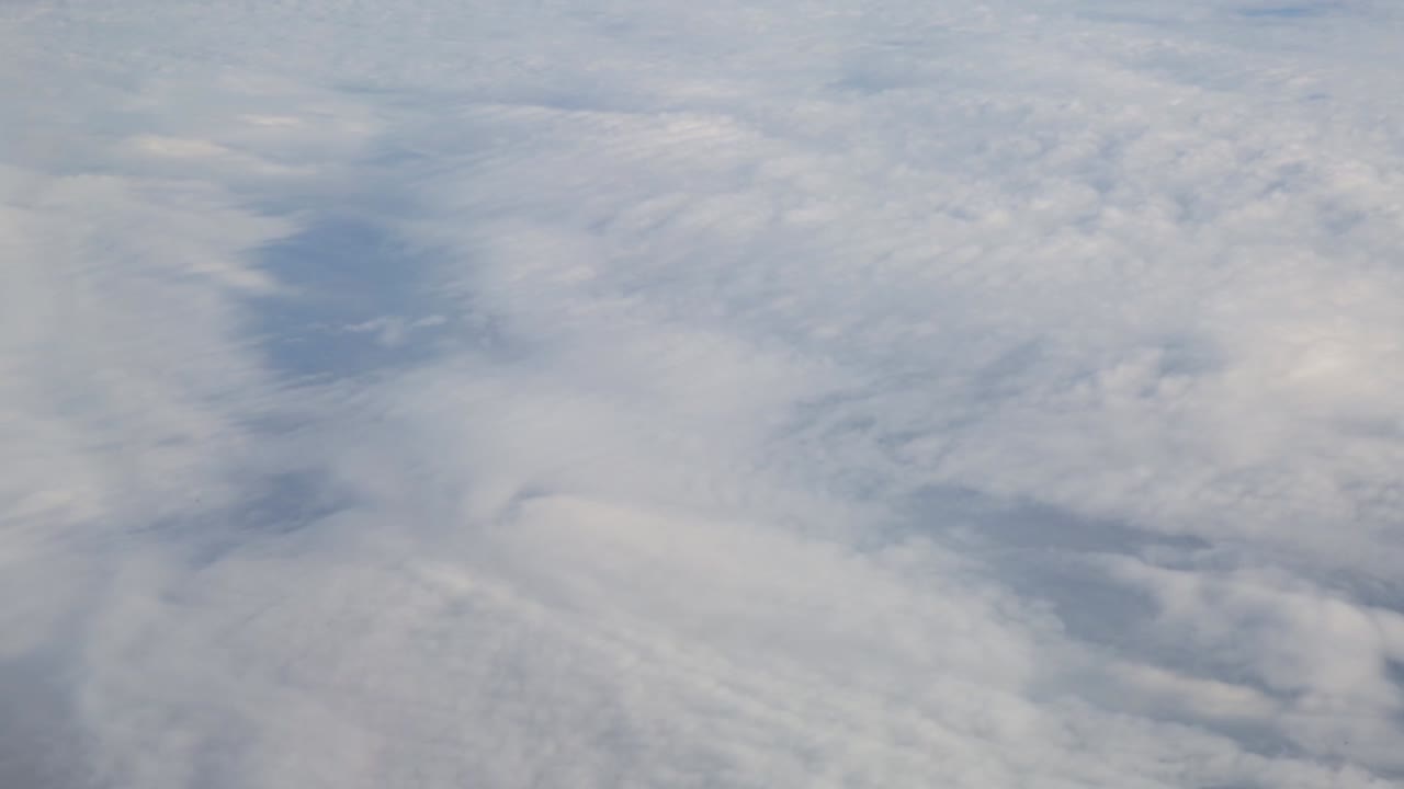 vista del cielo y las nubes desde el vuelo