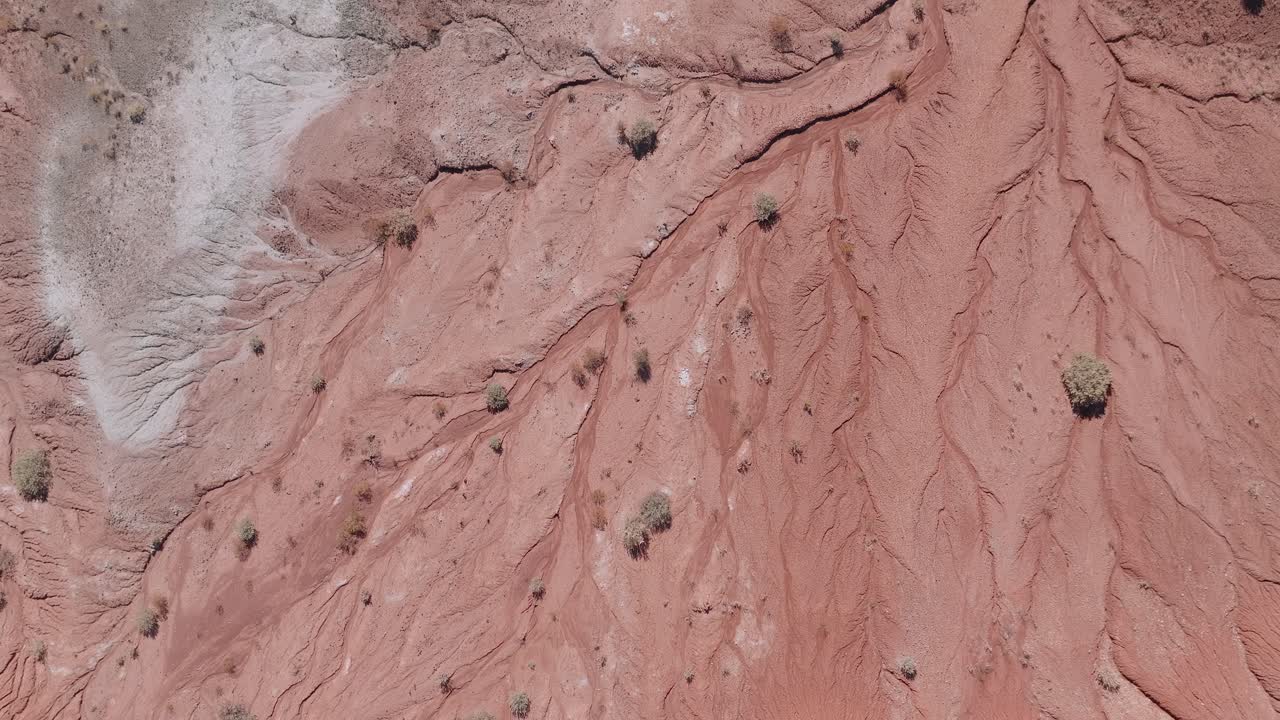 Aerial view of New Mexico desert, barren landscape, solitude, natural beauty