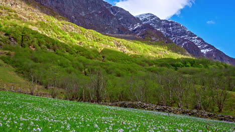 timelapse of light changing in a mountain