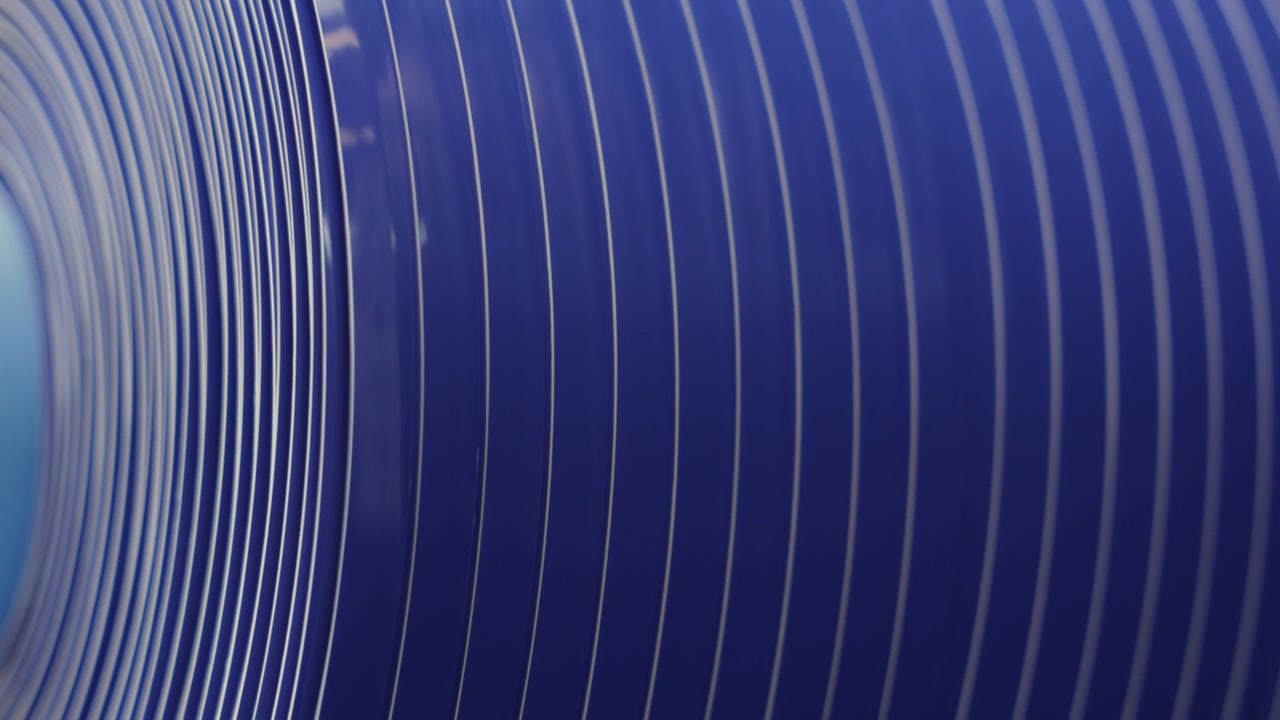 Industrial Manufacturing Process of Blue Plastic Film Roll