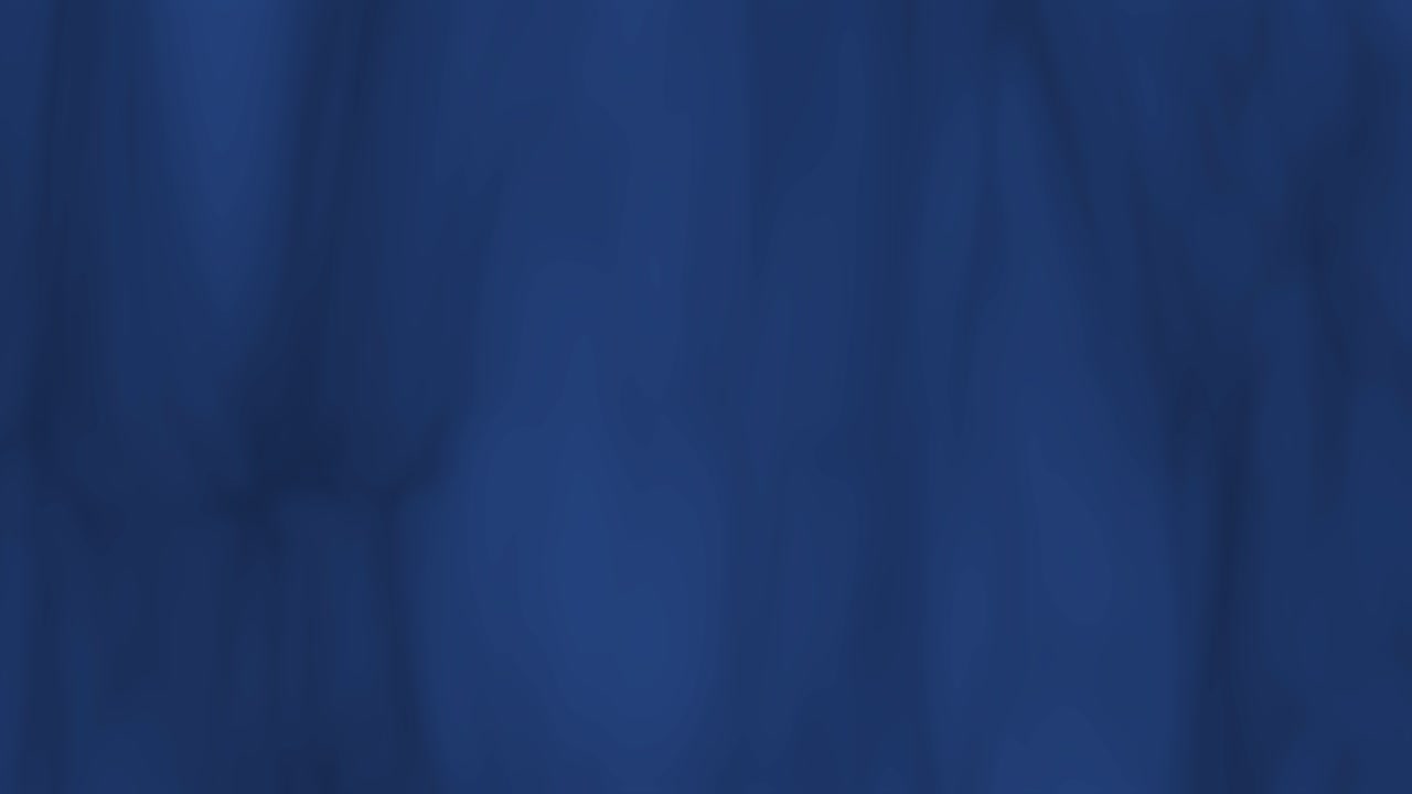 Blue flag with subtle waving motion animates behind bold black grid lines, soft lighting throughout