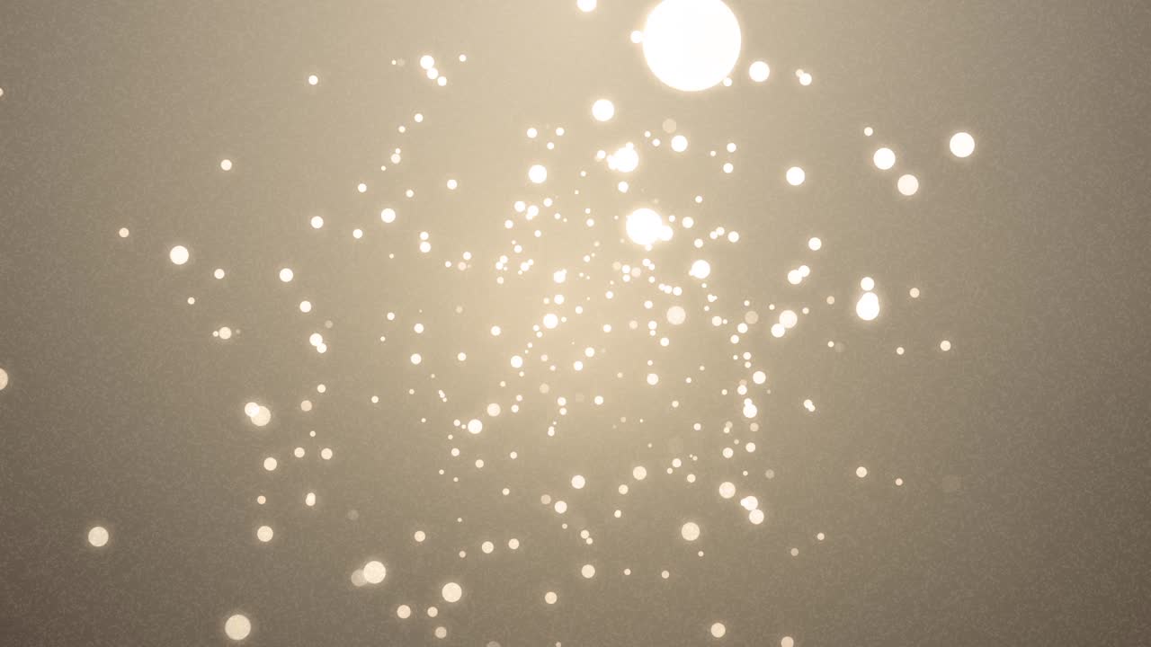 Luzes Bokeh Douradas Quentes Flutuantes em Fundo Abstrato