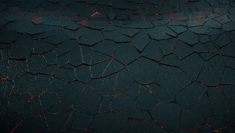 abstract looped animation of waves with cracked surface. seamless waving animation.type 1