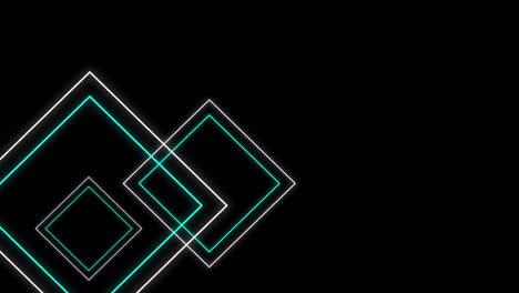 geometric shapes on black background