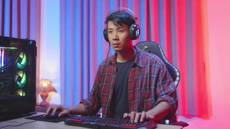 gamer in action