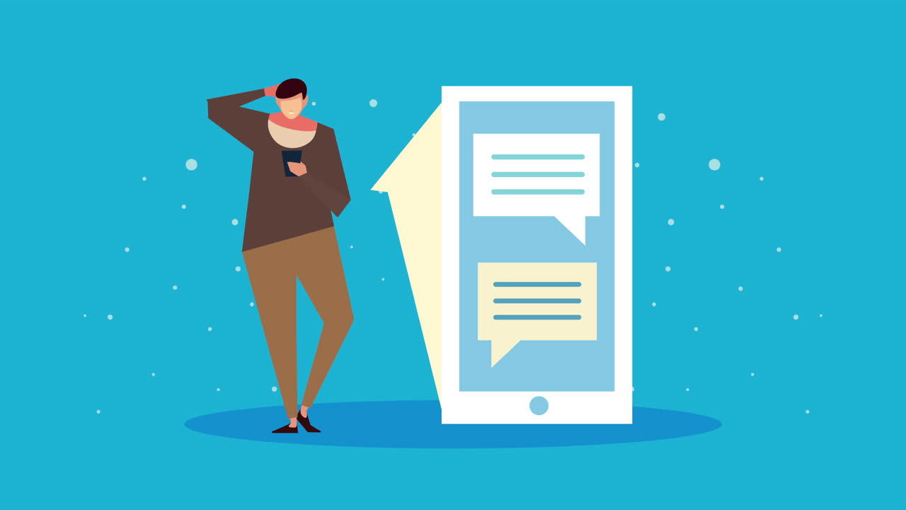 joven hablando en su teléfono inteligente