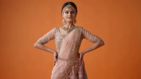 beautiful woman in traditional indian attire