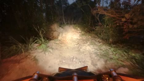 fpv view of a can-am driving at high speed at night in a rural zone in a mountain of the dominican republic-1