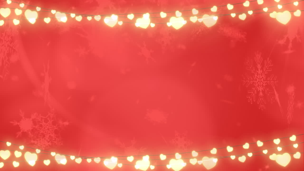 ⁇ 은 배경에 반 ⁇ 이는 요정 불빛에 맞서 떨어지는 눈송이