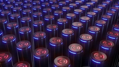 futuristic battery array
