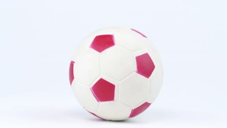 soccer ball spinning on a white background. championship. world. europe. place for text.