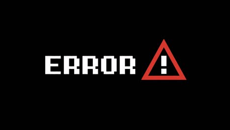 error glitch efecto de texto animación. video en 4k
