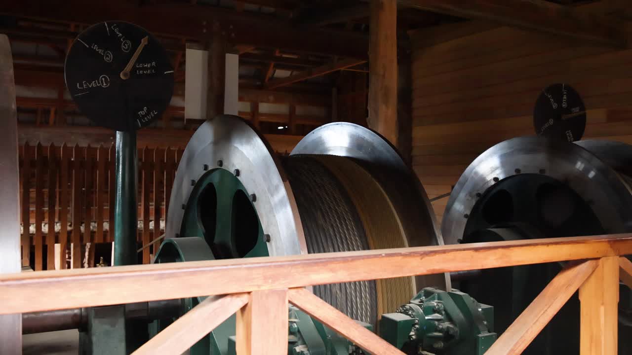 bomba accionada por vapor en funcionamiento en sovereign hill