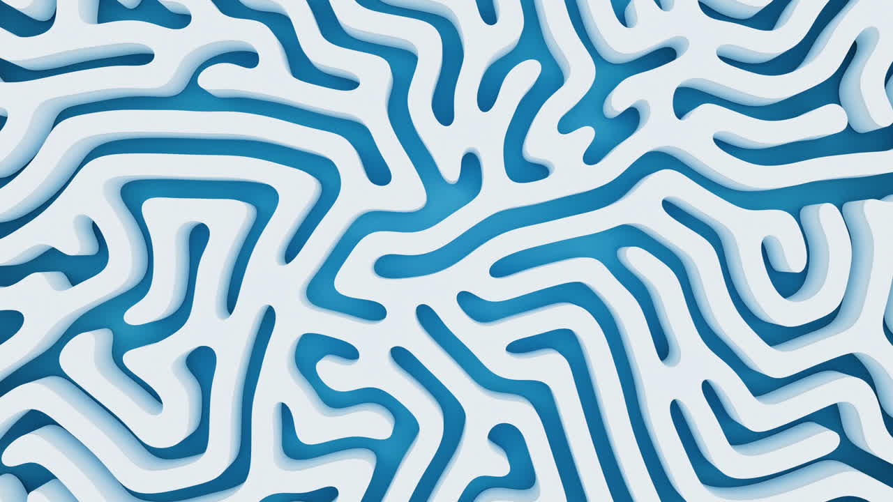 líneas abstractas y líneas curvas, renderización 3d.