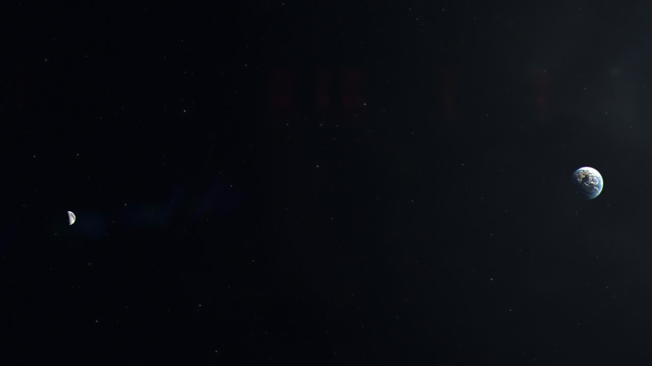 la Tierra y la Luna desde el espacio