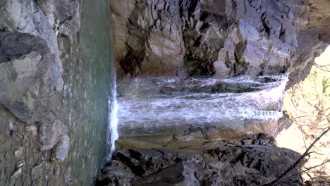 Vertical-Oriented-Shot-of-Mesolouri-Waterfall-in-Grevena-Greece