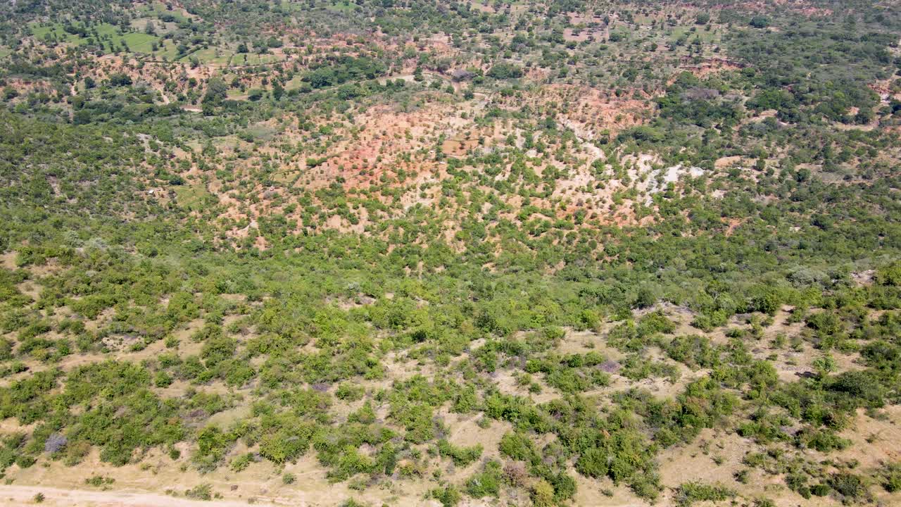 áfrica vista desde un avión no tripulado