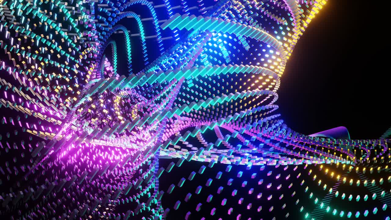 un remolino abstracto de luces multicolores