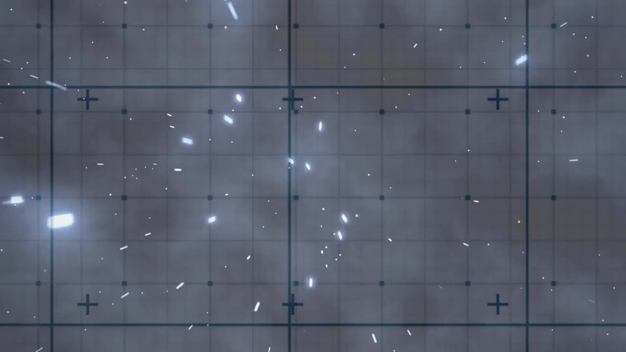 파란색 불빛으로 디지털 화면의 애니메이션