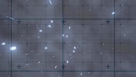 animation of digital screen with blue lights