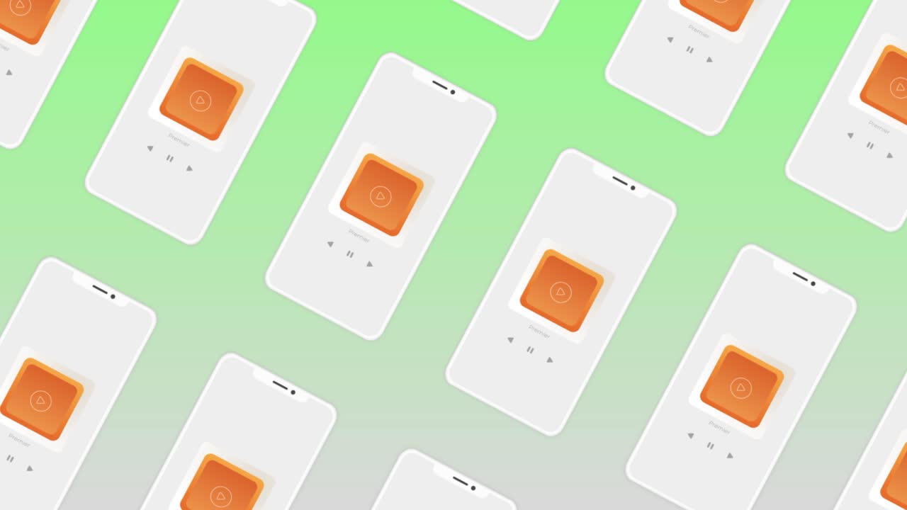 휴대 전화 음악 플레이어 인터페이스 디자인