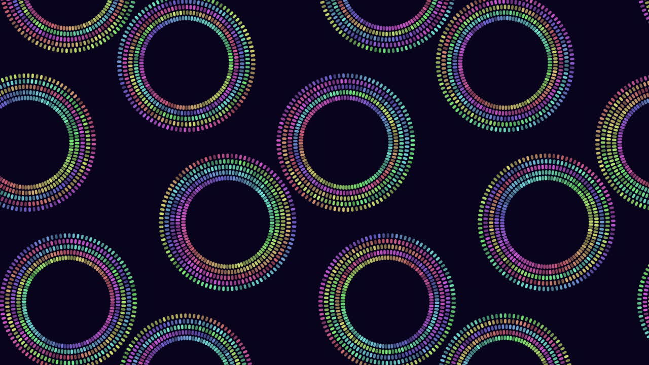 An intricate circular design is depicted, comprised of vibrant lines that emanate outwards from the center, creating a striking and dynamic visual display