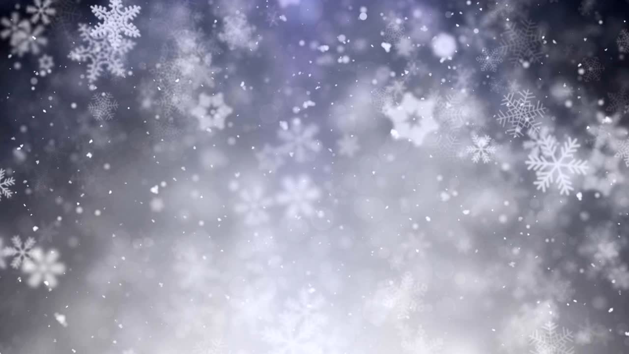 fondo de movimiento de navidad tema azul con luces de copo de nieve en elegante