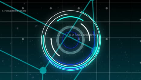 animation of scope scanning over data processing