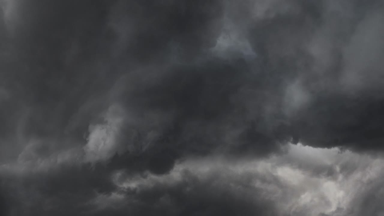 view of a dark stormy sky background  4k
