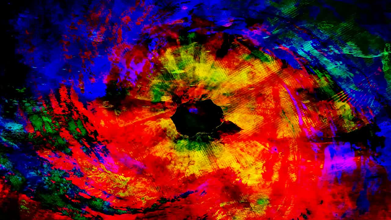 huracán giratorio oscuro con forma abstracta ciclónica - animación de fondo de movimiento de bucle sin costuras de 4k