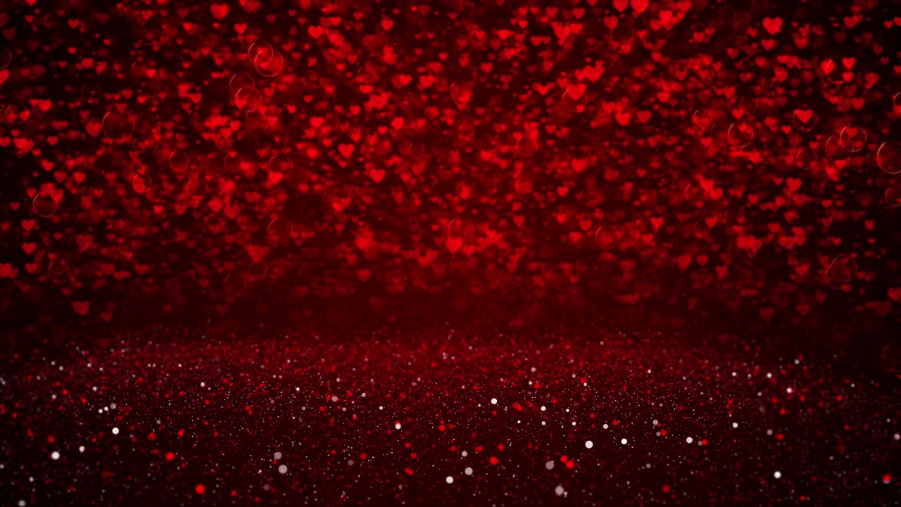 Heart light background heart particle light filling love wedding valentines day love marriage motion