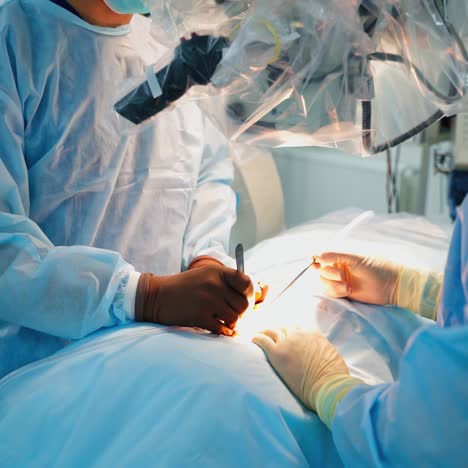 doctor performing surgery