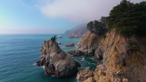 scenic seaside coast at big sur, california