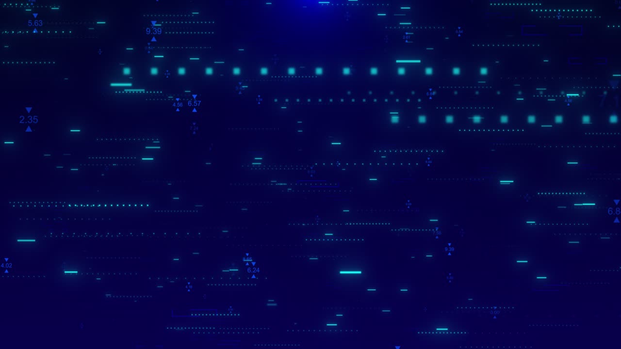 visualización de datos futuristas abstractos