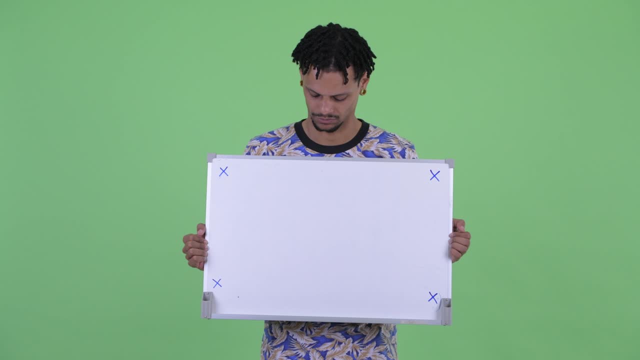 Young handsome African man with dreadlocks