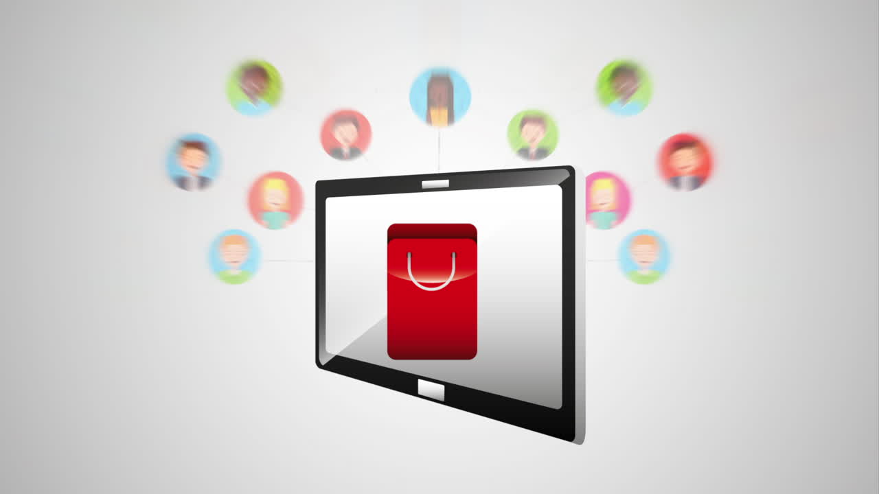 tecnología de comercio electrónico con tableta