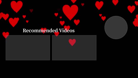 heart mark gradation particles end card ending screen motion graphics