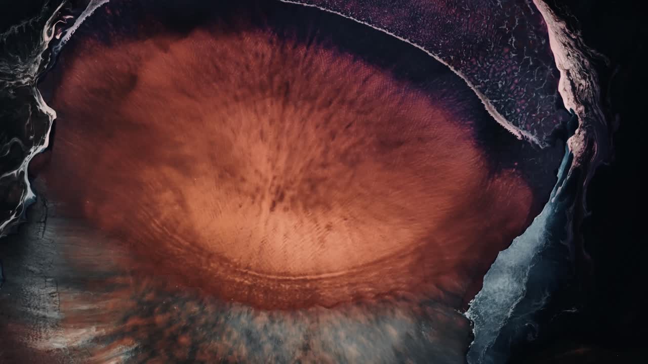 아름다운 추상적인 잉크 성운 우주 액체