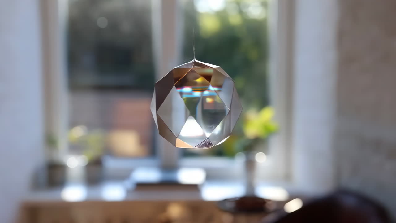 Crystal Prism Hanging in Window
