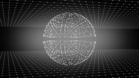 concepto de negocios globales de conexiones y transferencia de información en el mundo.