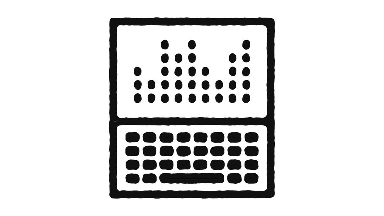 통계 아이콘 애니메이션 영상 및 알파 채널