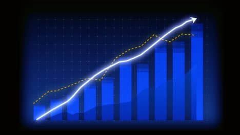 Business-growth-concept-in-allusive-graph-chart-showing-marketing-sales-profit