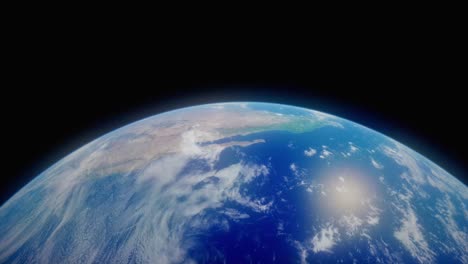 La-Costa-Oeste-De-Los-Estados-Unidos-De-América-Y-México,-Vista-Desde-Lo-Alto-En-órbita.