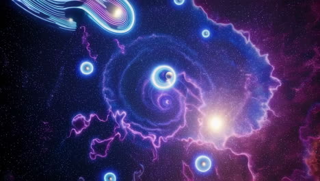 planetary energy fields in space