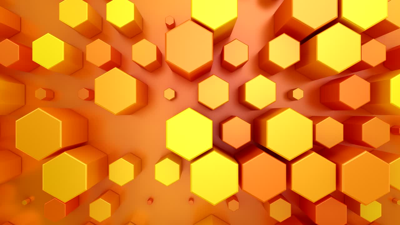Background of Animated Hexagons