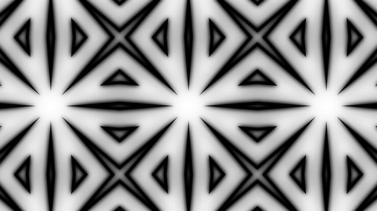 Geometric pattern psychedelic animation
